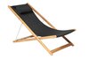 Traditional Teak KATE relax chair (schwarz)