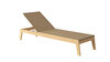 Traditional Teak NOAH lounger / Liege (Taupe)