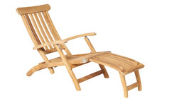Traditional Teak VICTORIA deckchair / Liegestuhl