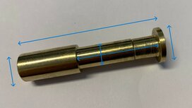 Messing Hochlehner Stopper (inkl. Mutter)