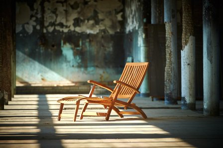 Traditional Teak ALEXANDRA deckchair / Liegestuhl