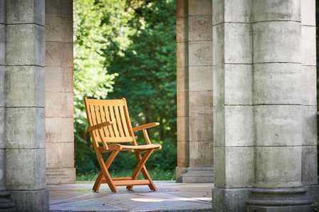 Traditional Teak ALEXIA folding armchair / Klappsessel 