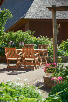 Traditional Teak ALEXIA folding armchair / Klappsessel 