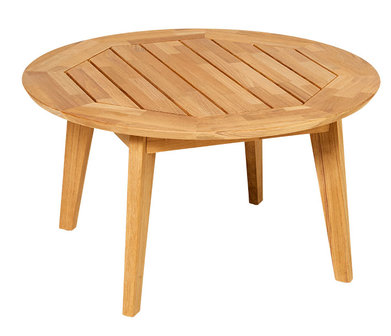 Traditional Teak DIANA MOSAIC coffee table Ø 80 cm (teak)