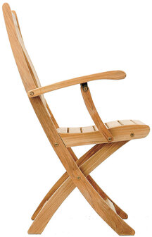 Traditional Teak VICTORIA folding armchair