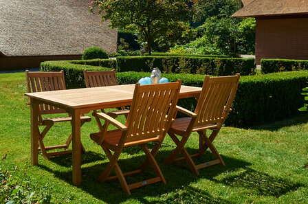 Traditional Teak VICTORIA folding armchair