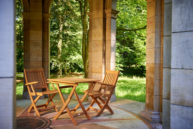 Traditional Teak ALEXIA folding armchair / Klappsessel 