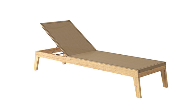 Traditional Teak NOAH lounger / Liege (Taupe)