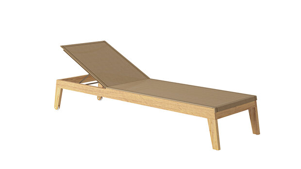 Traditional Teak NOAH lounger / Liege (Taupe)