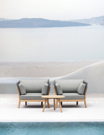 Traditional Teak MARCELLA Loungesessel 