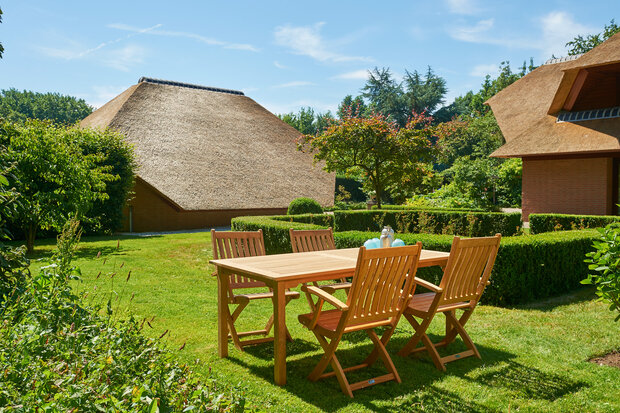 Traditional Teak VICTORIA folding armchair