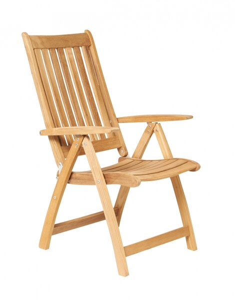 Traditional Teak ALEXIA Recliner / Hochlehner
