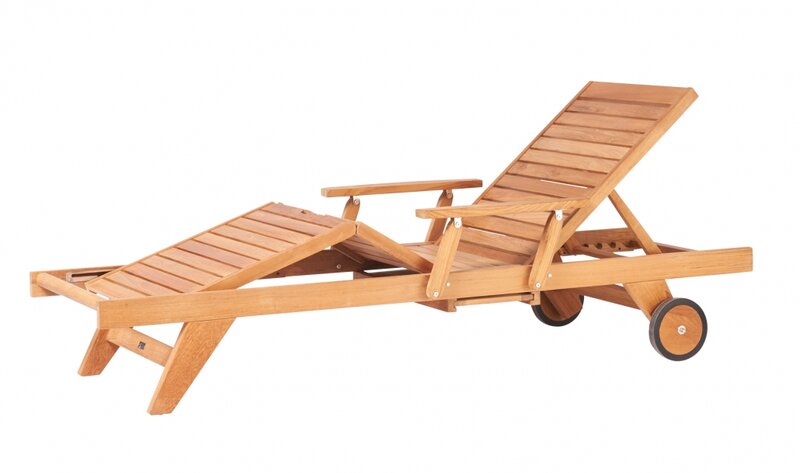Traditional Teak LEAH Lounger / Liege