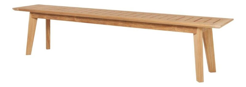  Traditional Teak LUNA backless bench / R&uuml;ckenfreie Bank 202 cm