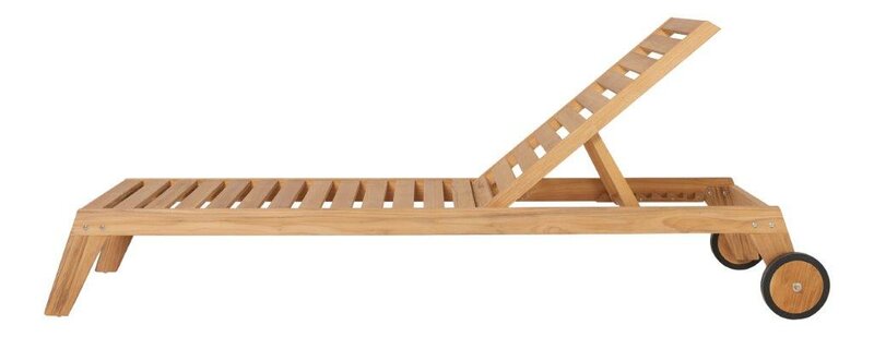 Traditional Teak LUNA lounger / Liege