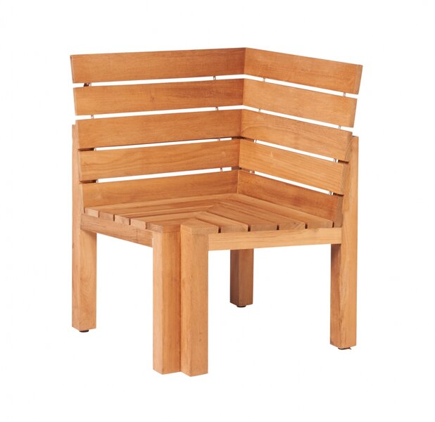 Teak MAXIMA corner piece 