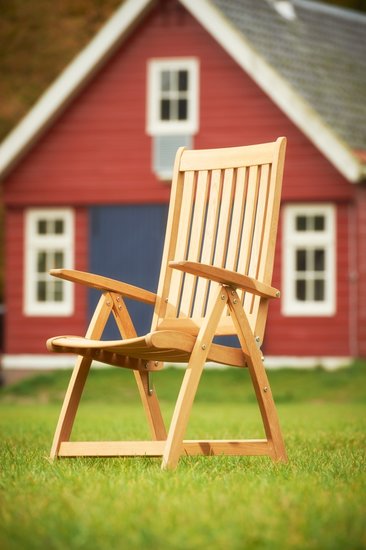 Traditional Teak ALEXIA Recliner / Hochlehner