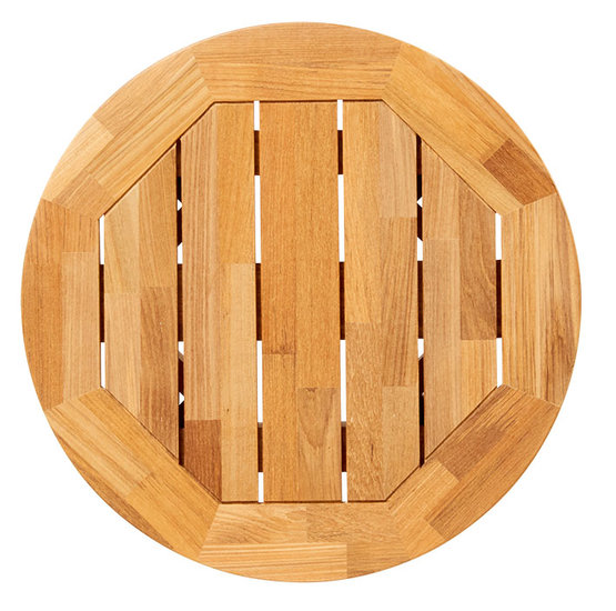 Traditional Teak DIANA MOSAIC Beistelltisch &Oslash; 50 cm (Teak)