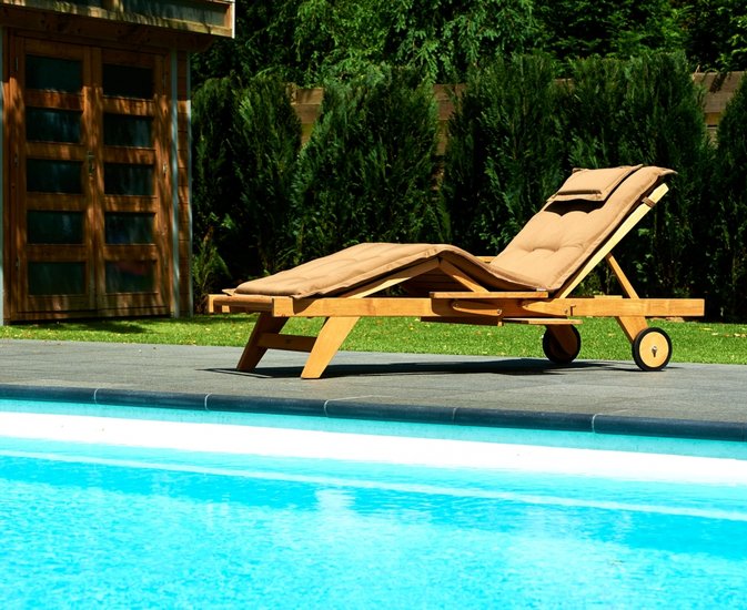 Traditional Teak LEAH Lounger / Liege