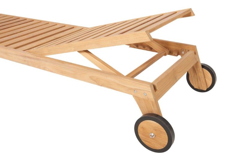 Traditional Teak LUNA lounger / Liege
