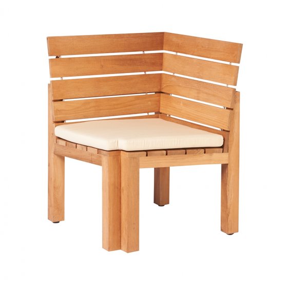 Teak MAXIMA corner piece 