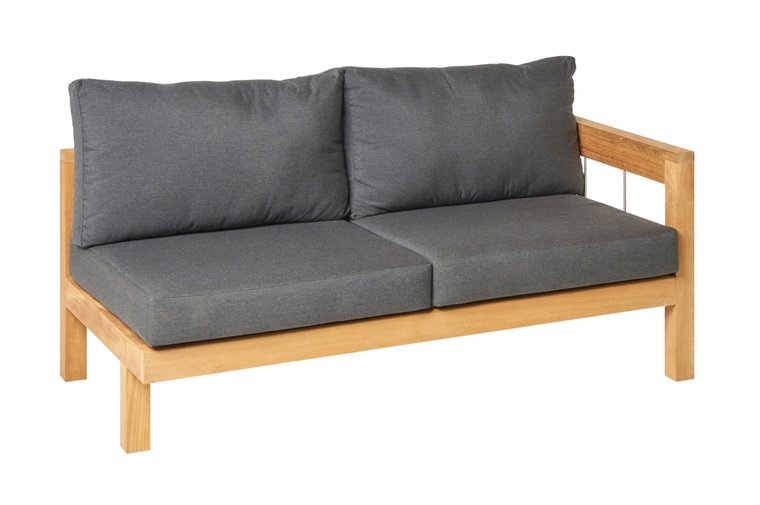 Traditional Teak MAXIMA lounge bench 2-seater 