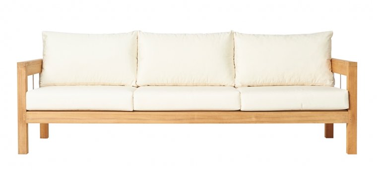 Traditional Teak MAXIMA lounge Bank 3-seater 