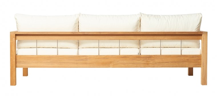 Traditional Teak MAXIMA lounge Bank 3-seater 