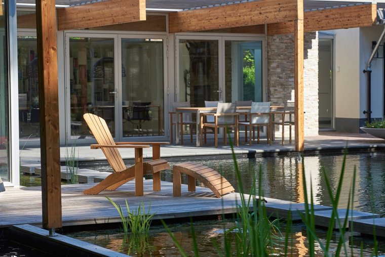 Traditional Teak SIENNA beachchair / Adirondeck 