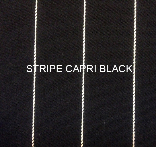 Stoff Stripe Capri black