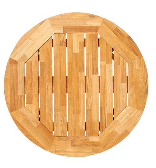 Traditional Teak DIANA MOSAIC coffee table &Oslash; 80 cm (teak)