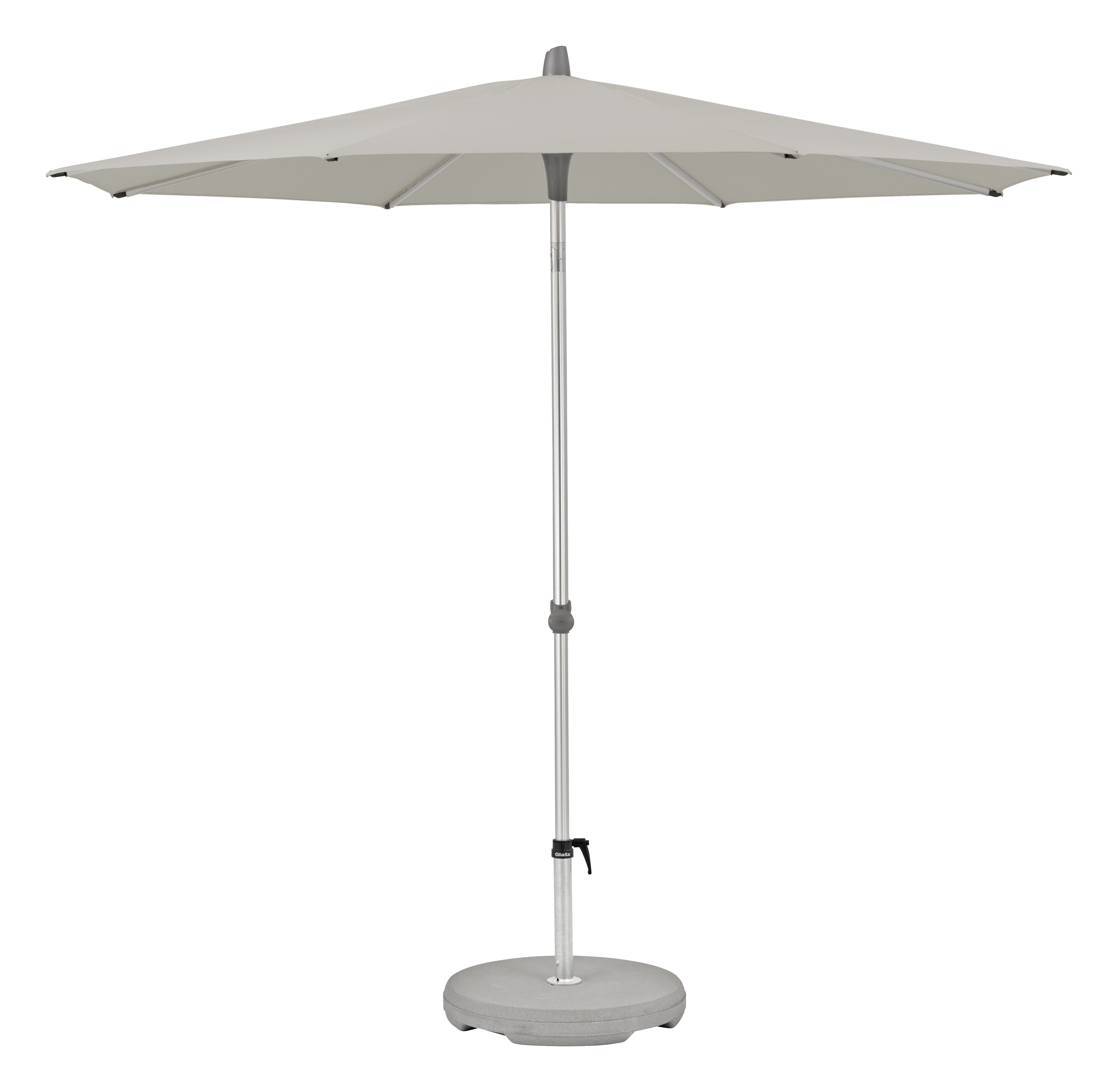 Glatz Alu-smart Easy Sonnenschirm &Oslash; 250 cm (151 Ash)