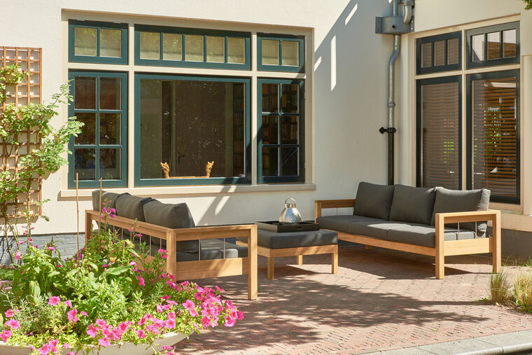 Traditional Teak MAXIMA lounge Bank 3-seater 