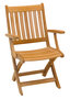 Traditional Teak ALEXIA folding armchair / Klappsessel 