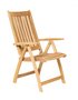 Traditional Teak ALEXIA Recliner / Hochlehner