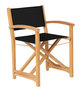 Traditional Teak KATE director chair / Regiestuhl (Schwarz)